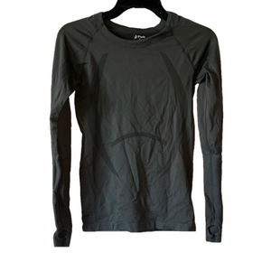 p’tula grey Long Sleeve Athletic sporty Top